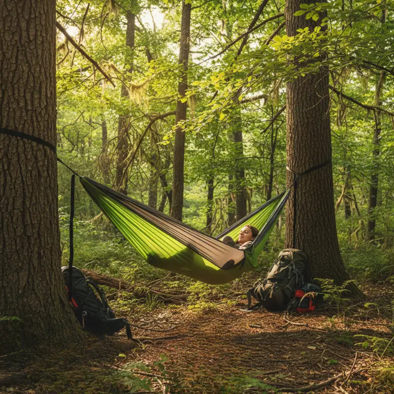 Hamac toile parachute solide coloris variés