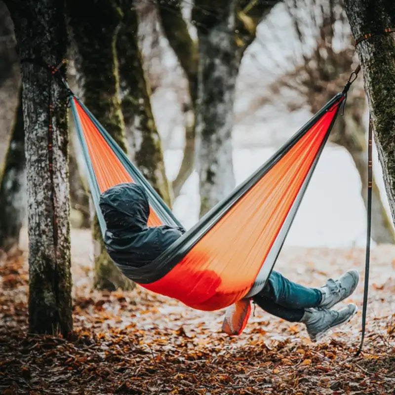 Hamac toile parachute solide coloris variés