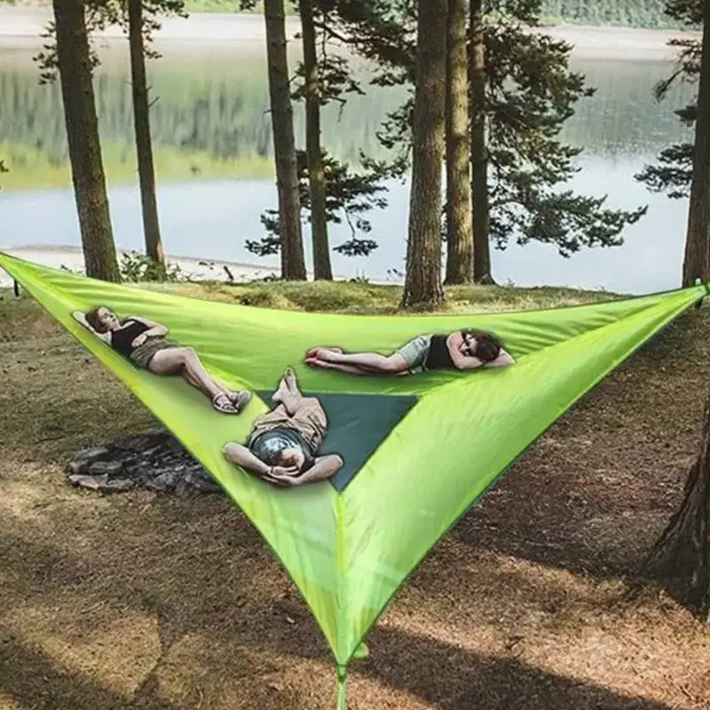 Hamac triangle 6 personnes camping groupe
