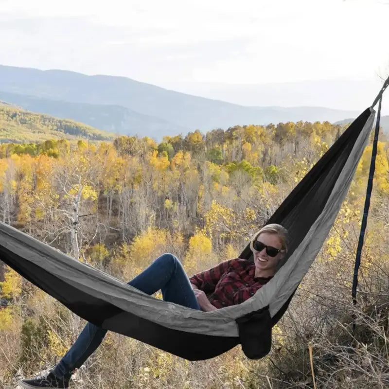 Hamac voyage compact parachute