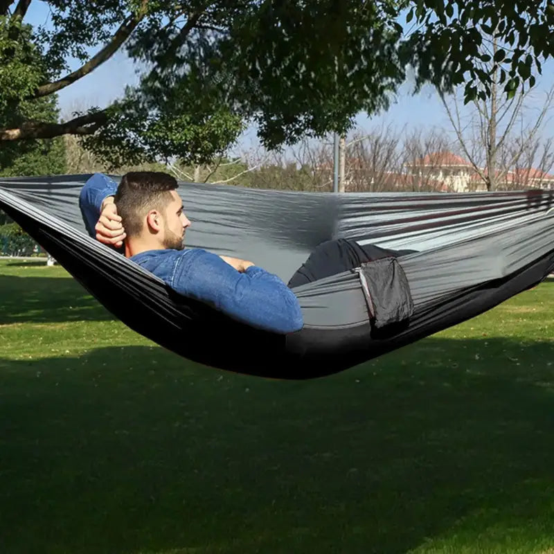 Hamac voyage compact parachute