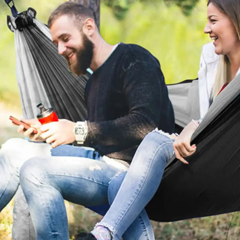 Hamac voyage compact parachute