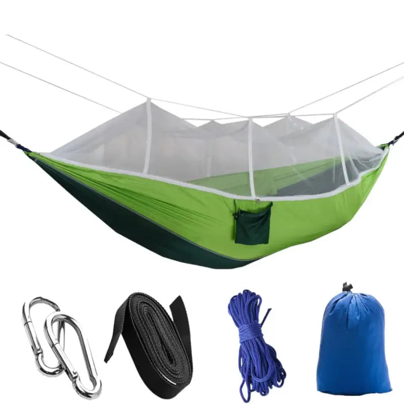 Hamac voyage moustiquaire nature