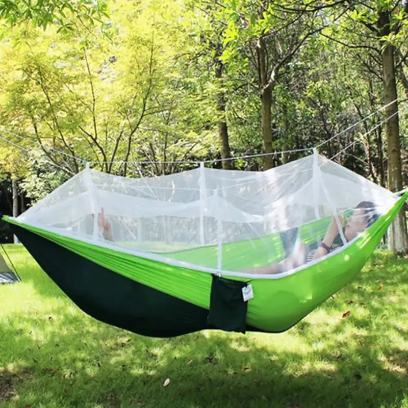 Hamac voyage moustiquaire nature