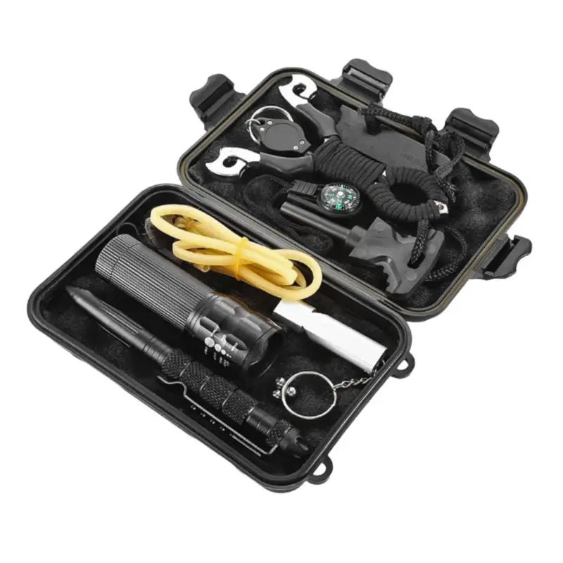 Kit survie 9 en 1 outils basiques camping