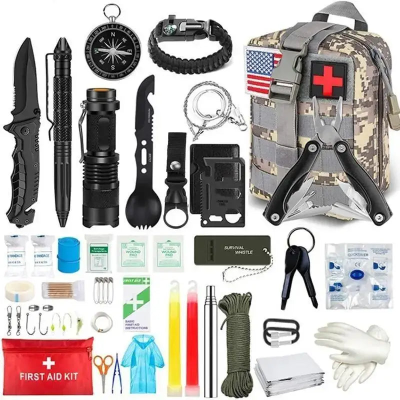 Kit survie camping outils multifonctions