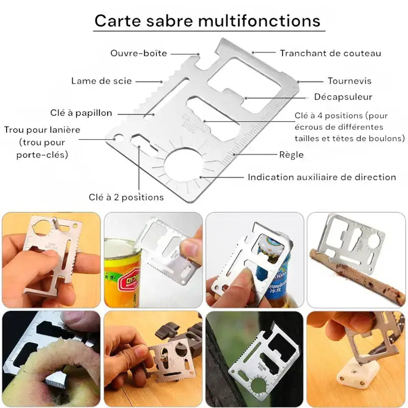 Kit survie camping outils multifonctions