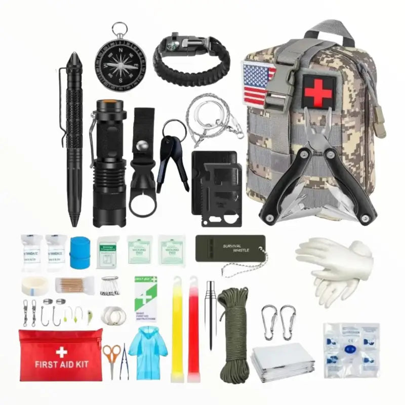 Kit survie camping outils multifonctions