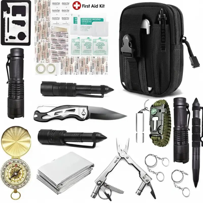 Kit survie désert outils premiers secours