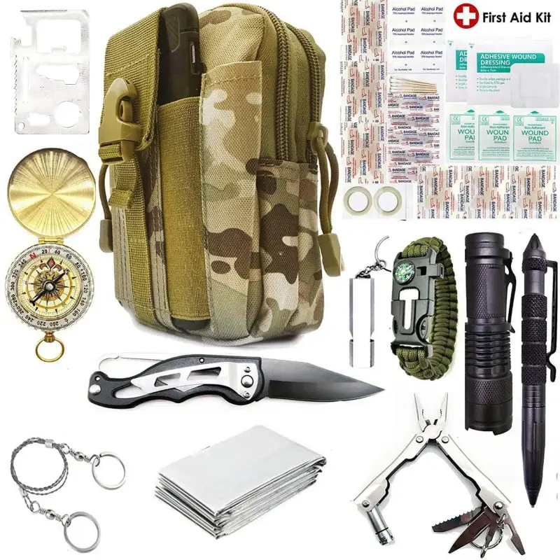 Kit survie désert outils premiers secours