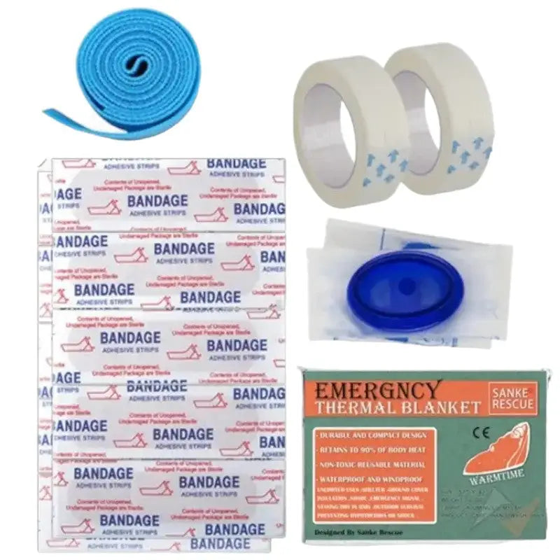Kit survie forêt outils premiers secours