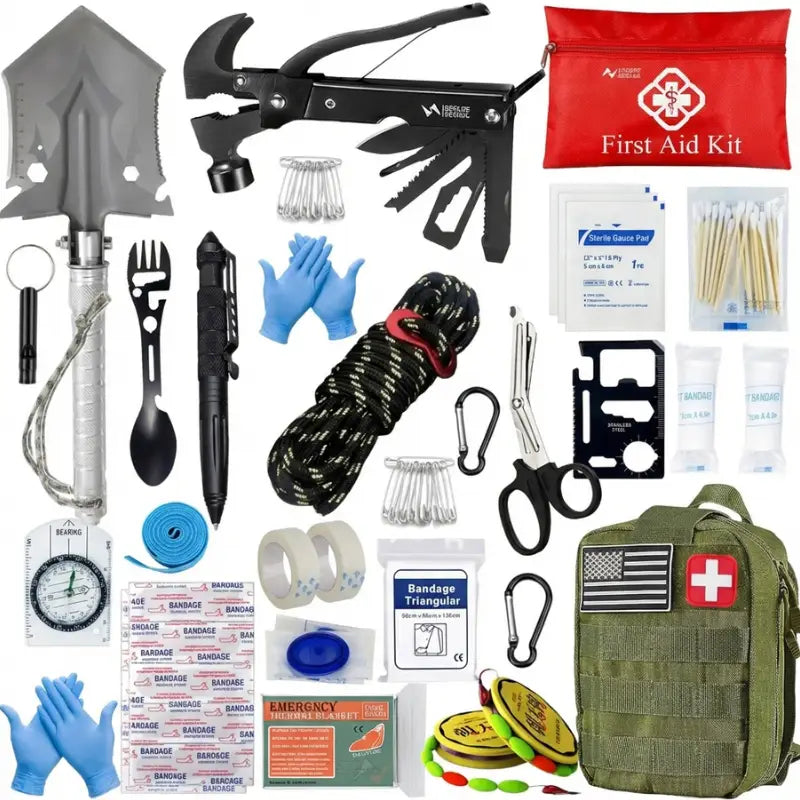 Kit survie forêt outils premiers secours
