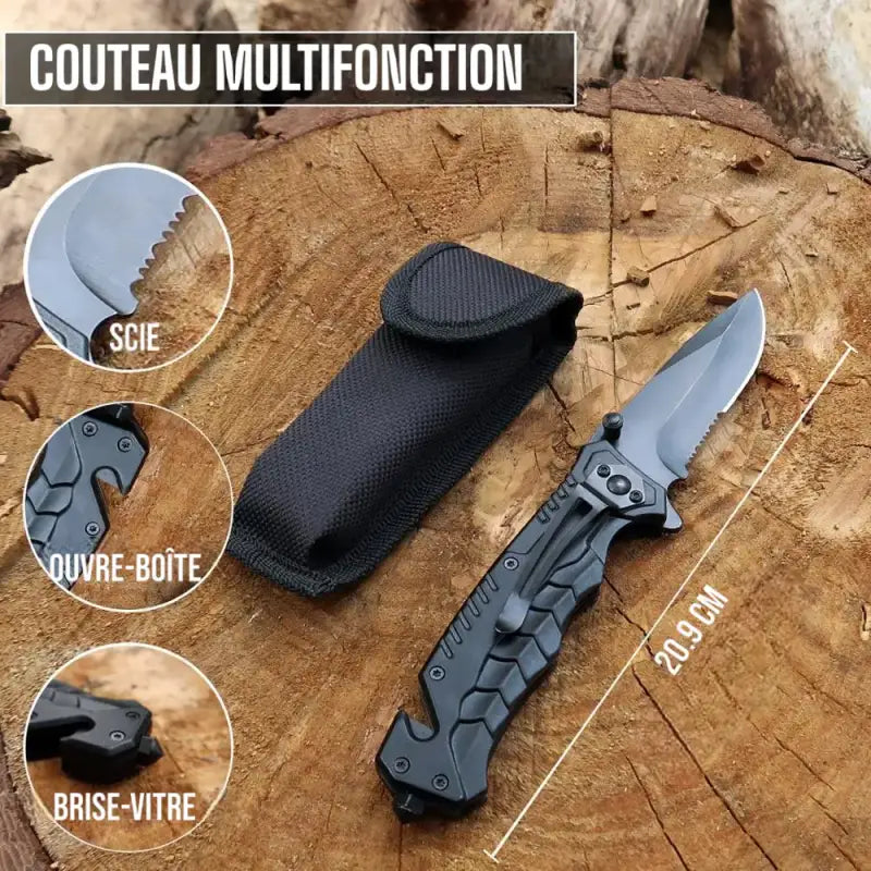 Kit survie outdoor 13 outils complet