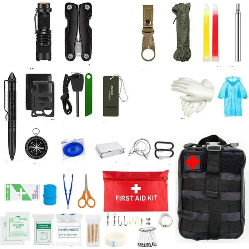Kit survie outils basiques outdoor