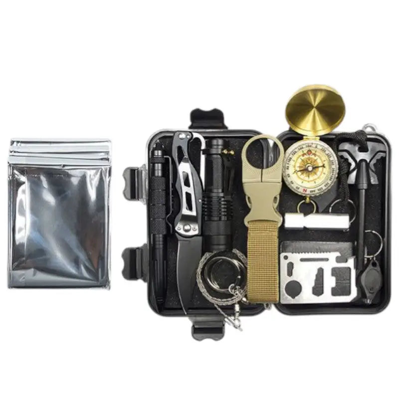 Kit survie outils compacts polyvalent