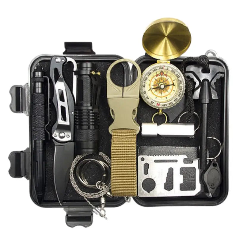 Kit survie outils compacts polyvalent