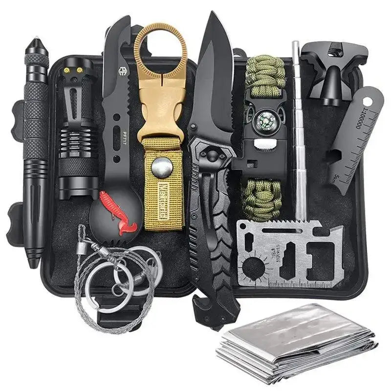 Kit survie outils multifonctions complet