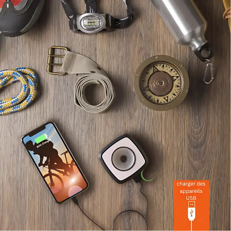 Lampe de camping solaire robuste