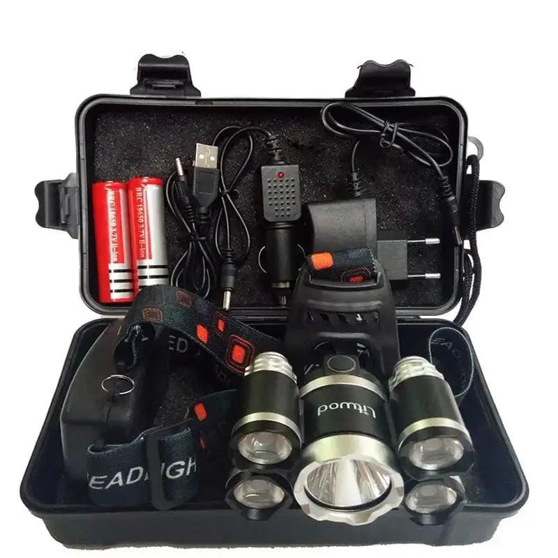 Lampe frontale puissante multi-led