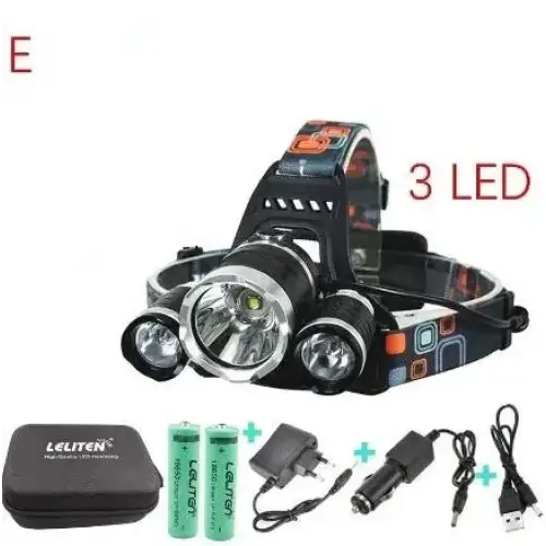 Lampe frontale rechargeable 4000 lumens