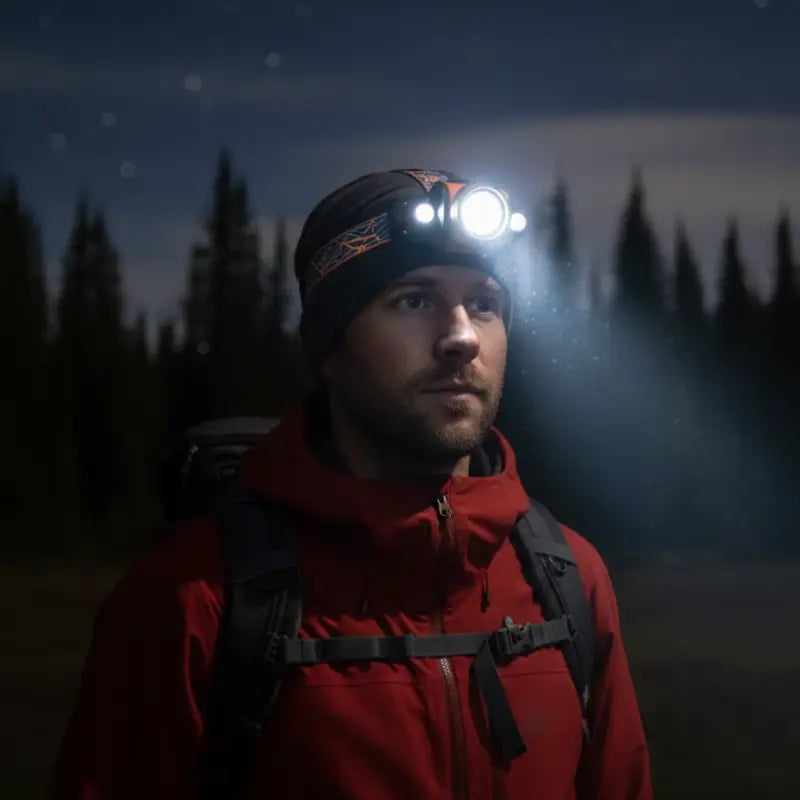 Lampe frontale rechargeable 4000 lumens