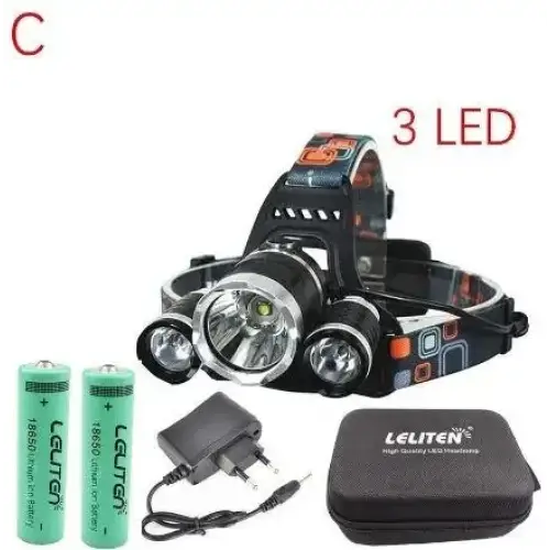 Lampe frontale rechargeable 4000 lumens