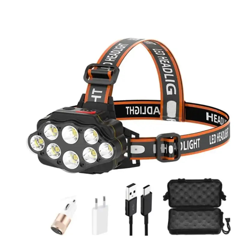 Lampe frontale rechargeable polyvalente outdoor