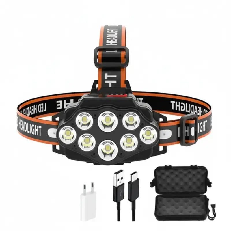 Lampe frontale rechargeable polyvalente outdoor