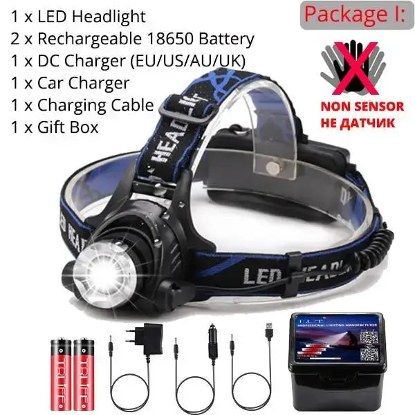 Lampe frontale rechargeable usb compacte