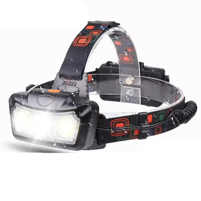 Lampe frontale tactique à piles basique