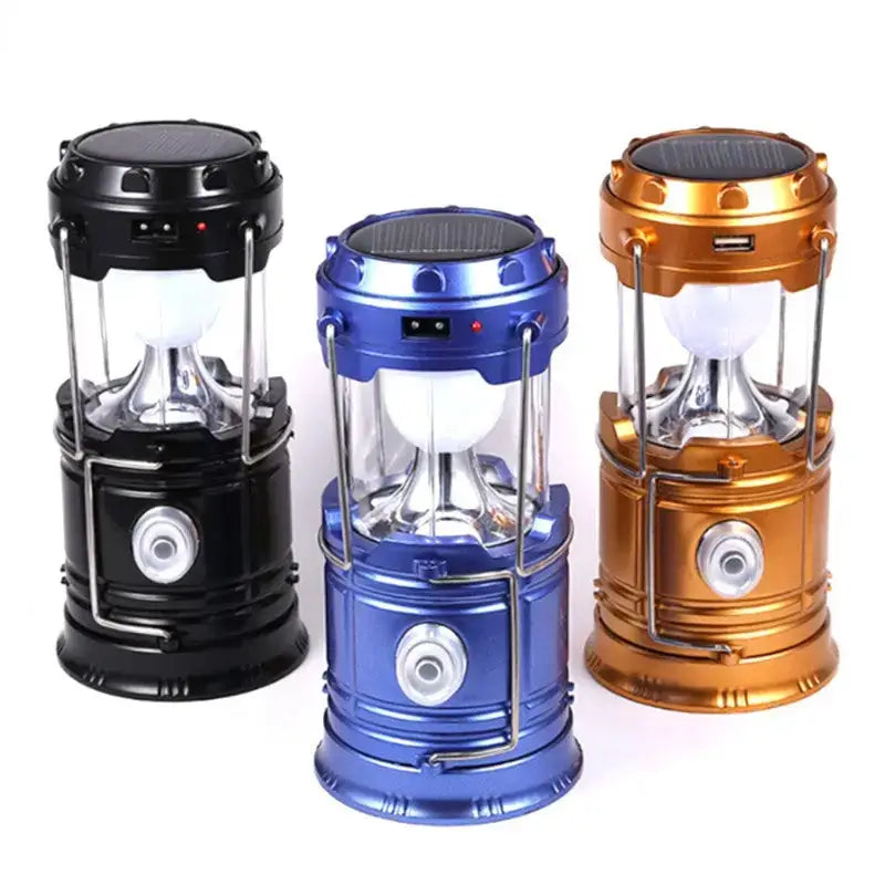 Lampe tempête led rechargeable solaire