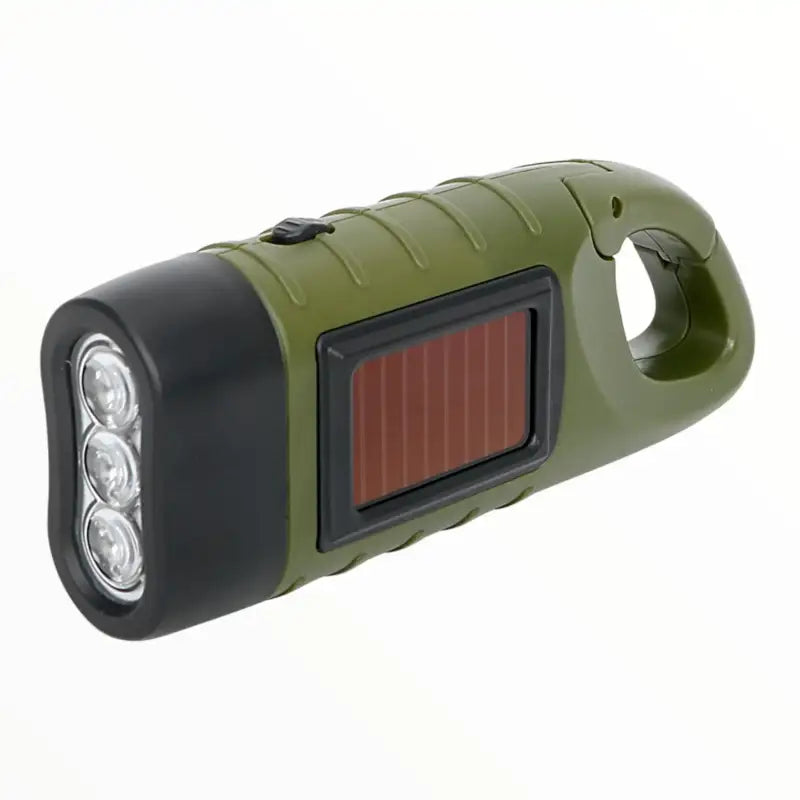 Lampe torche dynamo solaire portable