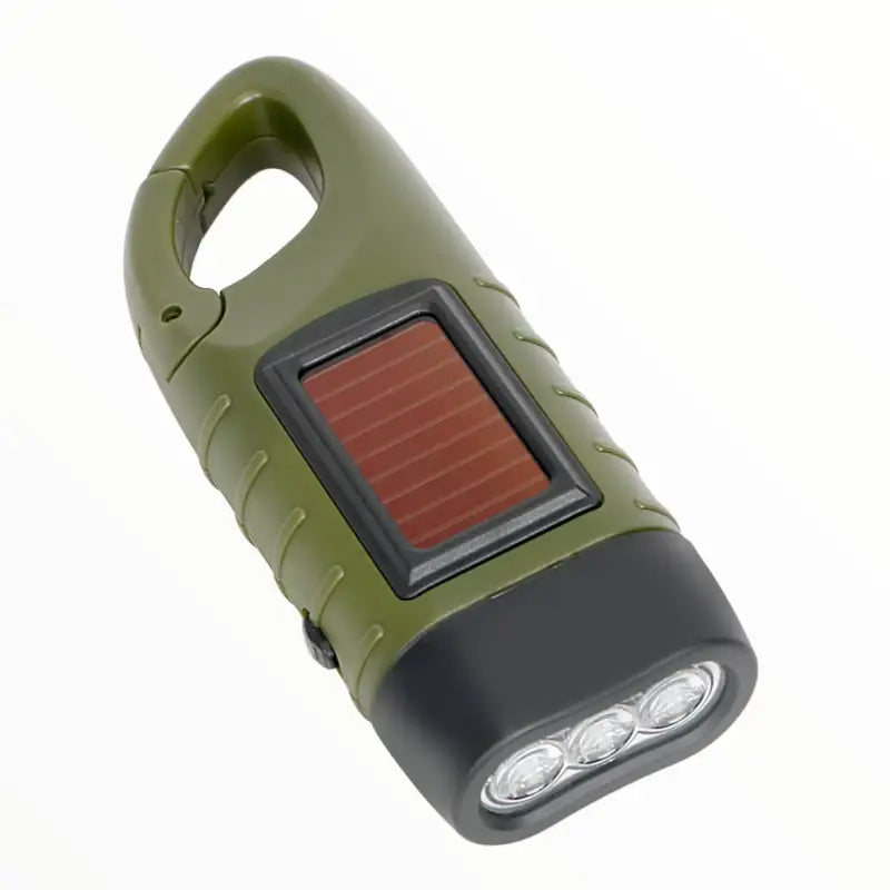 Lampe torche dynamo solaire portable