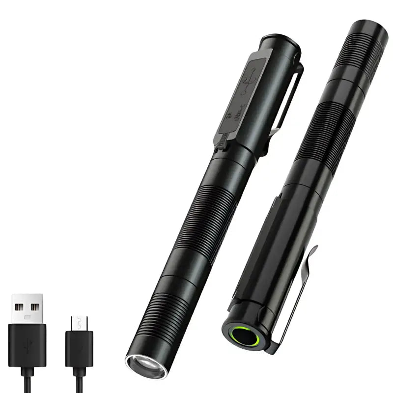 Lampe torche stylo rechargeable compacte