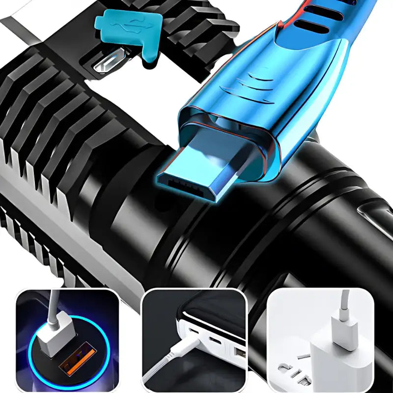 Lampes torches à led rechargeable 1000 lumens