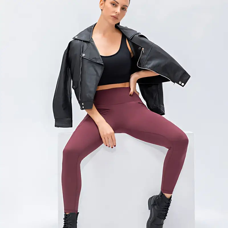 Legging randonnée femme poche zippée stretch