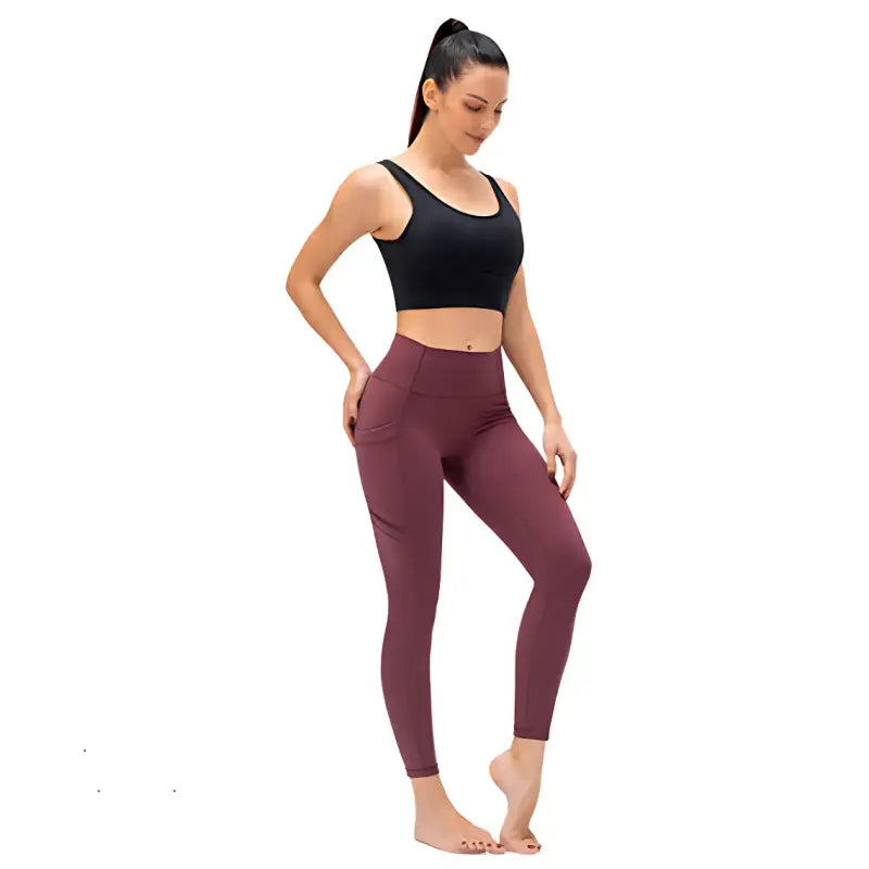 Legging randonnée femme poche zippée stretch