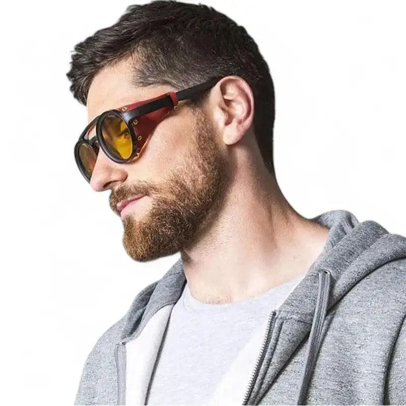 Lunettes randonnée rondes coques latérales uv400