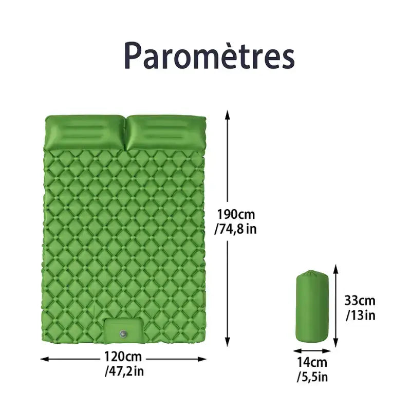 Matelas 2 place autogonflant