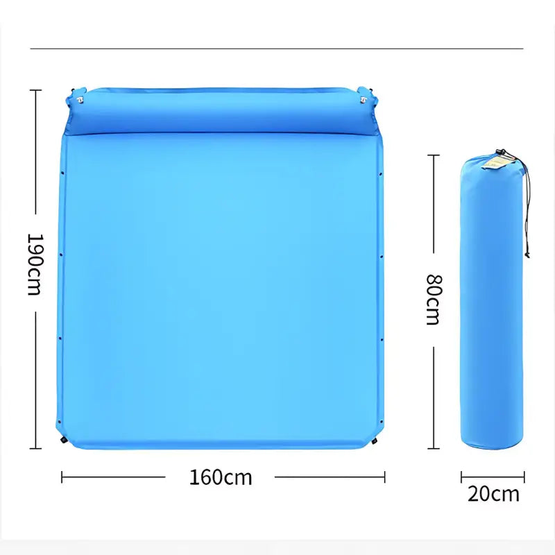 Matelas autogonflant 2 personnes avec oreiller