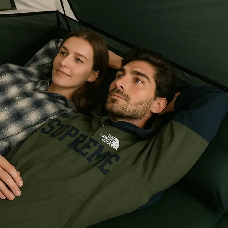 Matelas camping autogonflant 3 places cm