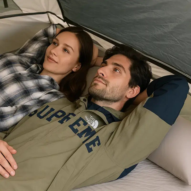 Matelas camping autogonflant 3 places cm