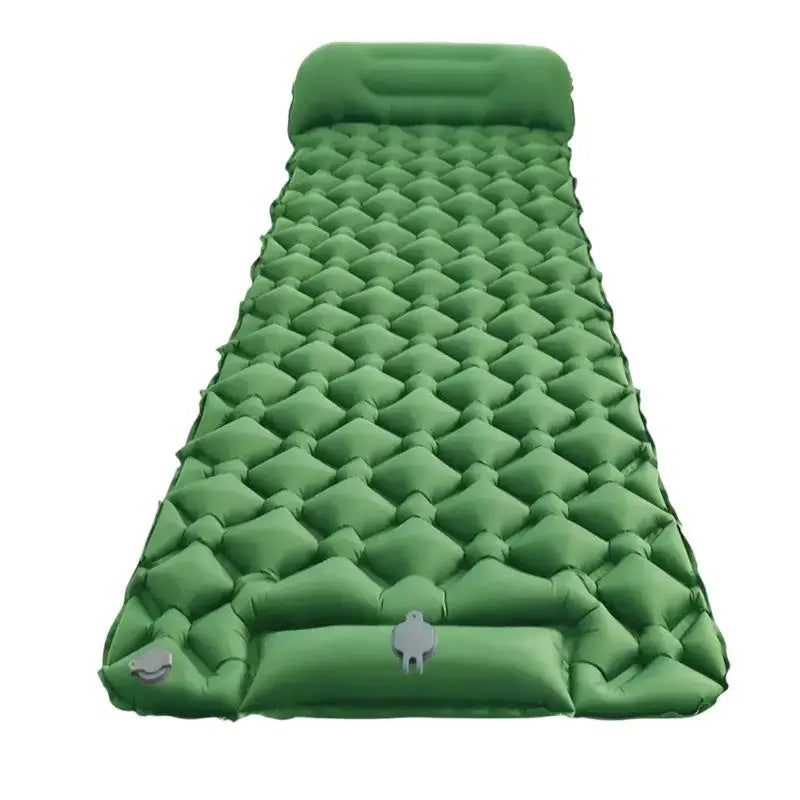 Matelas camping gonflable système pied
