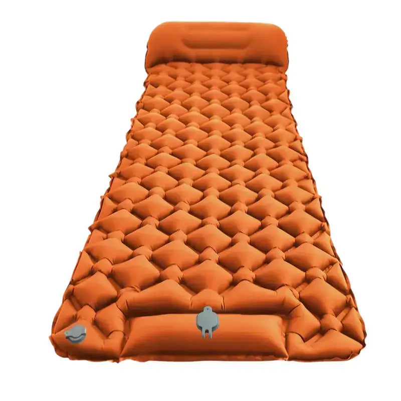 Matelas camping gonflable système pied