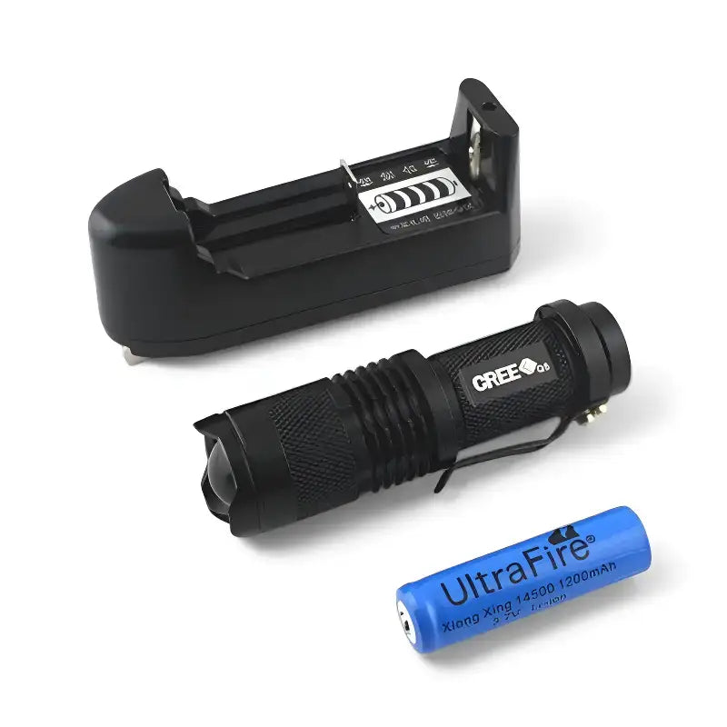 Mini lampe torche led rechargeable zoom