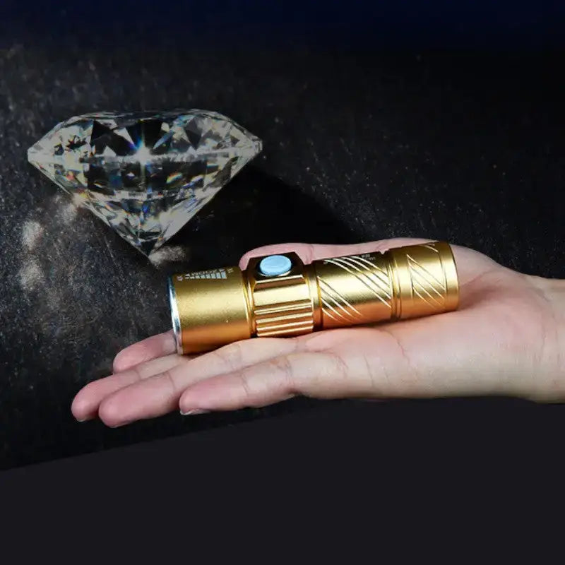 Mini lampe torche rechargeable usb compacte