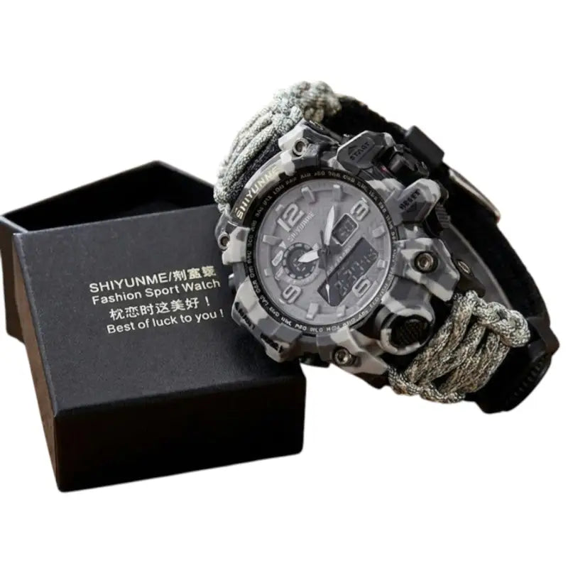 Montre militaire boussole multifonction sport