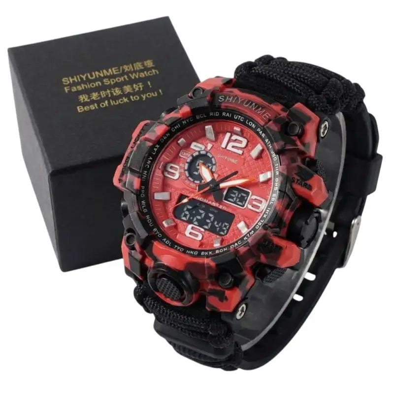 Montre militaire boussole multifonction sport