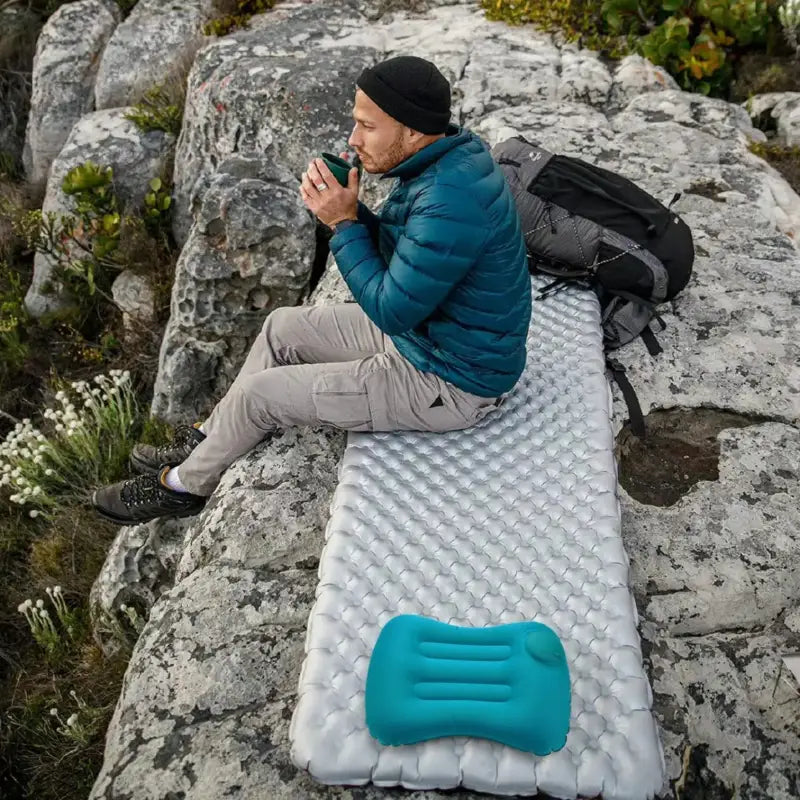 Oreiller de camping exploration bivouac