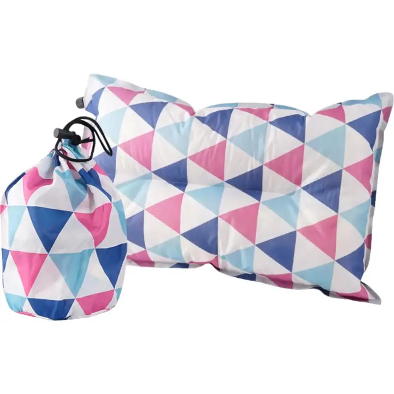 Oreiller camping mousse pvc coloré